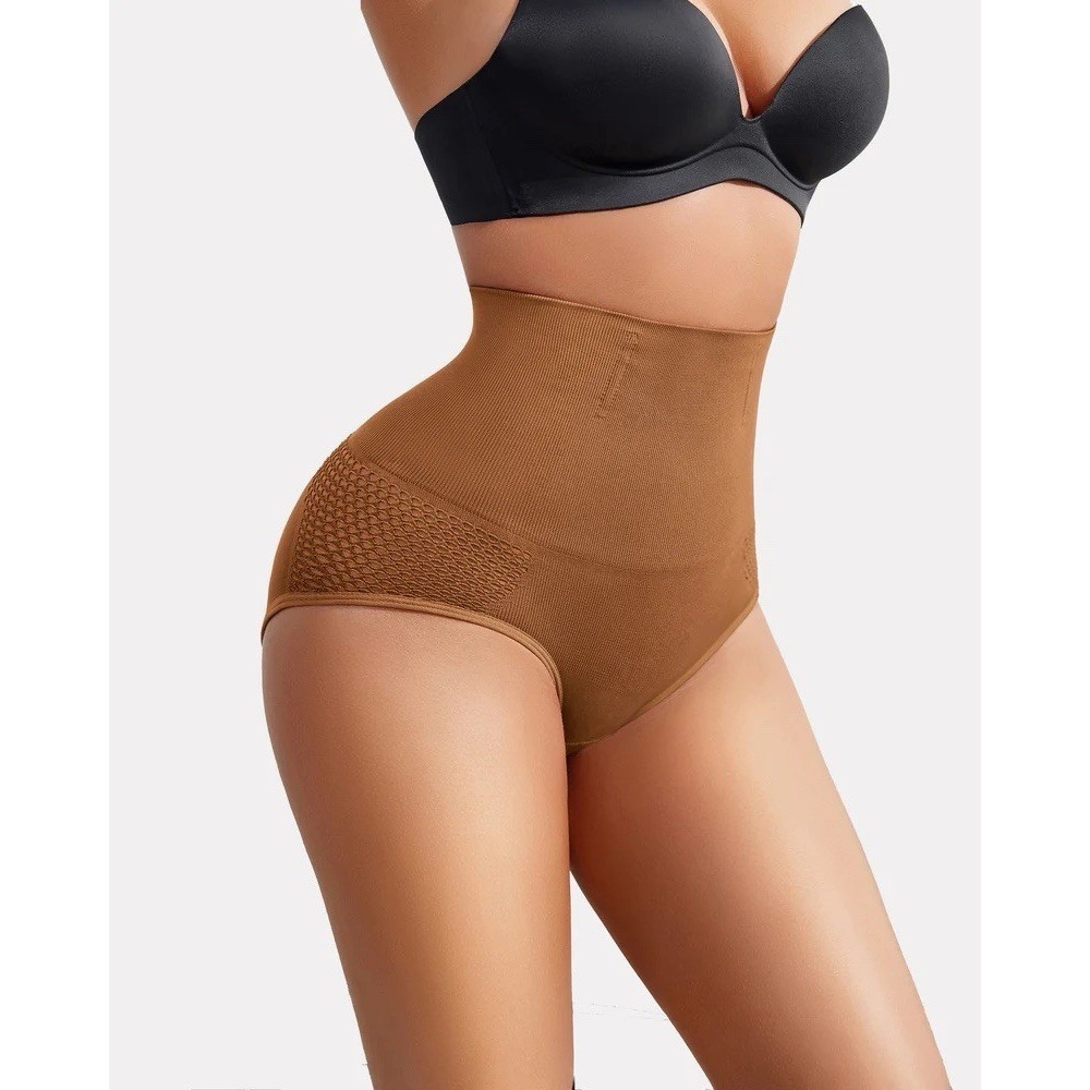 AVIDLOVE‎ Women's High Waisted Brown Seamless Body Shaper Panties Size XXL  NEW